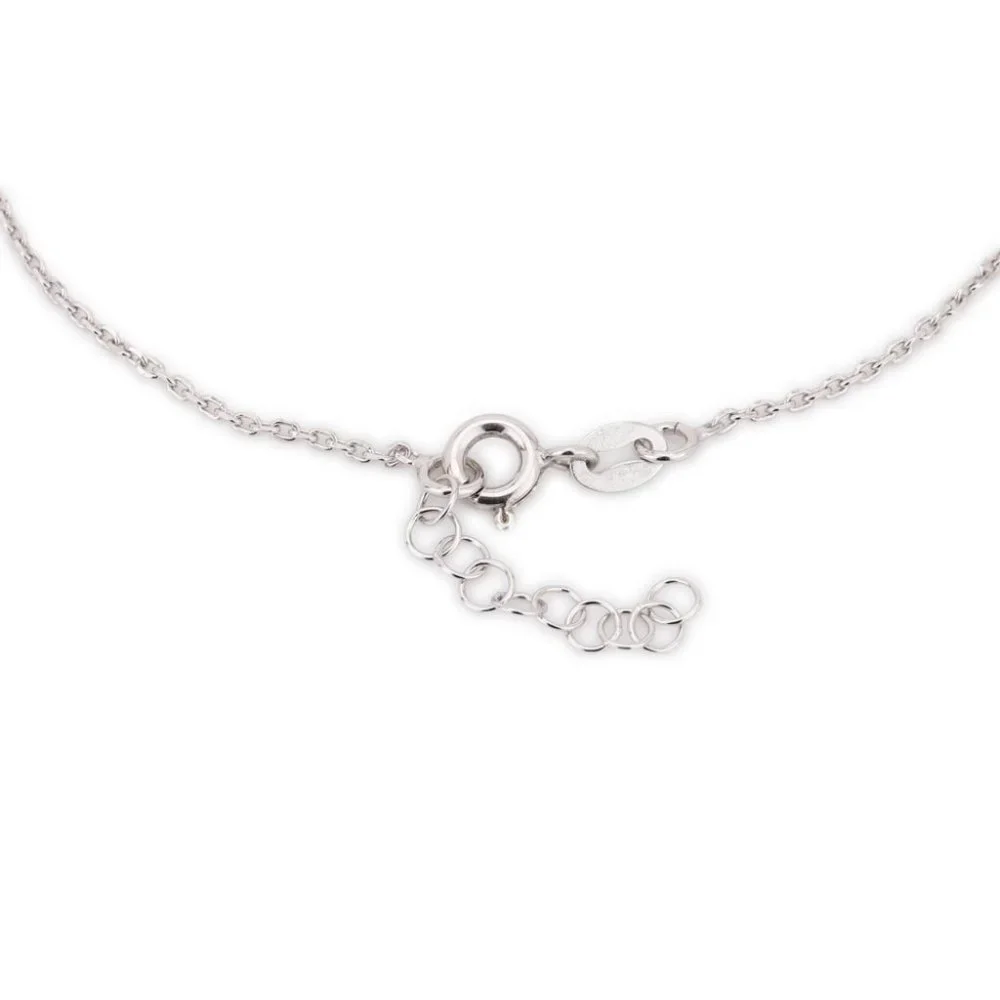 Vanbelle Sterling Silver Jewelry Big & Small Multi-Star Anklet - Picture 3 of 7
